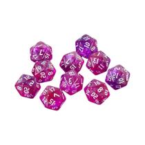 Dados Poliedricos De Glitter De 20 Lados Em Cores Mistas D20 Para RPG DND Ensino De Matemática Jogos