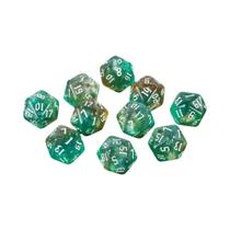 Dados Poliedricos De Glitter De 20 Lados Em Cores Misturadas D20 Para RPG DND Ensino De Matemática