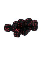 Dados Resina com furo/ Passante/ Entremeio 1,0cm - 7 unidades