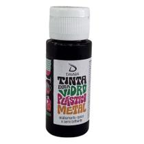 DAIARA TINTAS (Vidro, Plástico e Metal) PRETO 60ml DAIARA TINTAS (Vidro, Plástico e Metal) PRETO 60ml