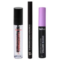 Dailus Kit - Caneta Delineadora + Máscara de Cílios + Gel Incolor para Sobrancelhas Dailus Kit - Caneta Delineadora + Máscara de Cílios + Gel Incolor para Sobrancelhas