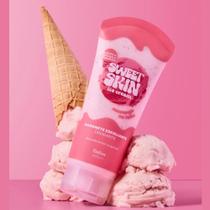 Dailus Sweet Skin Kit Morango ao Leite Sabonete Esfoliante + Creme Hidratante + Body Splash
