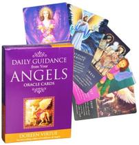Daily Guidance From Your Angels Oracle Deck Oráculo Orientação Diária Dos Seus Anjos Baralho de Cartas de Tarô
