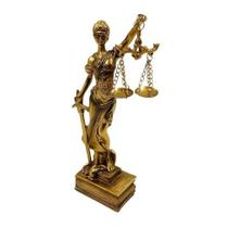 Dama da Justiça Decorativa 18,5cm em Resina