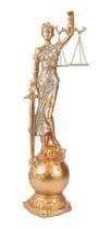 Dama Da Justiça Globo Rosê 41Cm - Enfeite Resina
