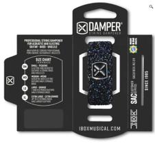 Damper Abafador Ibox para guitarra, violão, baixo4c e ukulele - Hematite Blue