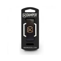 Damper Em Couro E Tag Em Metal Preto Damper Em Couro E Tag Em Metal Preto