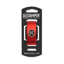 Damper Em Couro E Tag Em Metal Vermelho Metálico Damper Em Couro E Tag Em Metal Vermelho Metálico