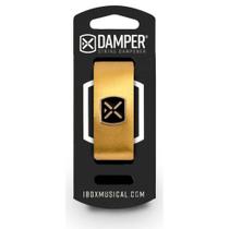 Damper Em Couro Legitimo E Tag Em Metal Dourado Metalico Dmmd02 - IBOX