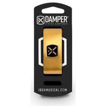 Damper Em Couro Legitimo E Tag Em Metal Dourado Metalico