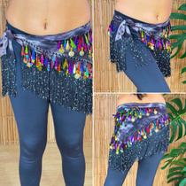 Dança do Ventre Lenço Cinto Quadril Luxo Lindos Detalhes LQL45