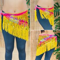Dança do Ventre Lenço Cinto Quadril Luxo Lindos Detalhes LQL45