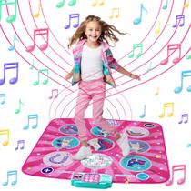 Dance Mat Klevly Unicorn para crianças de 6 anos ou mais com 5 níveis e 5 músicas Dance Mat Klevly Unicorn para crianças de 6 anos ou mais com 5 níveis e 5 músicas