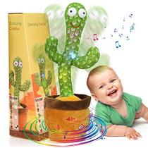 Dancing Cactus Talking Cactus Toy, Emoon Cactus Baby Toy cantando canção+caixa infantil, imitando gravação de cactos e repetindo o que você diz, brinquedos educacionais eletrônicos para crianças brincando