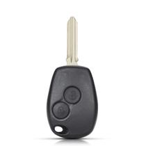 Dandkey carcaça de chave remota, para renault duster clio dacia 3 twingo logan sandero modus, para nissan 2 botões, capa de chave de alarme de carro
