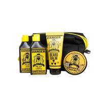 Danger Kit Viagem Barba Forte 4 Produtos Cuidado Completo Danger Kit Viagem Barba Forte 4 Produtos Cuidado Completo