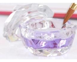 Dappen Com Tampa Cristal Vidro Nail Designer