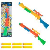 Dardos de Espuma C/ Pistola Lançadora Brinquedo Para Criança