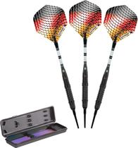 Dardos de ponta macia Elkadart Titanium 90% tungstênio 18 g com estojo