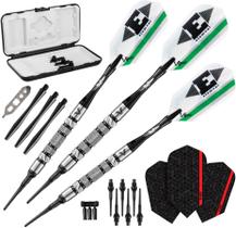 Dardos de ponta macia Viper Element 90% tungstênio 18 g com estojo Dardos de ponta macia Viper Element 90% tungstênio 18 g com estojo