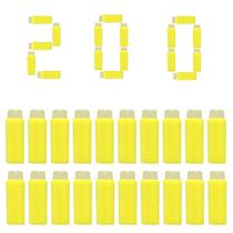 Dardos Lififun 200 unid. Meia Comprimento Espuma Macia Brilho Amarelo