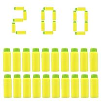 Dardos Lififun 200 unidades, meio comprimento, espuma macia, amarelo