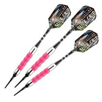 Dardos Viper Sure Grip Soft Tip 18 g rosa niquelado banhado a prata Dardos Viper Sure Grip Soft Tip 18 g rosa niquelado banhado a prata