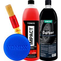 Darker Pneu Pretinho 1,5l Vintex Impact 1,5l Vonixx Aplicador Pincel