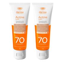 Darrow Actine Colors Kit com 2 Unidades Protetor Solar Facial com Cor FPS70 Pele Morena 40g