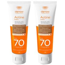 Darrow Actine Colors Kit com 2 Unidades Protetor Solar Facial com Cor FPS70 Pele Morena Mais 40g