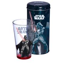 Darth Vader Kit Copo De Vidro 500ml + Cofre Metal Star Wars Oficial LucasFilm - Zona Criativa