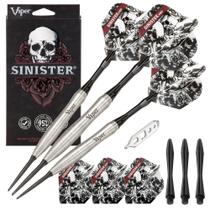 Darts Viper Sinister 95% com ponta de aço tungstênio 24g de prata