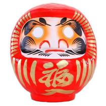 Daruma Doll Shop NEXT, vermelho japonês feito à mão, tamanho 1