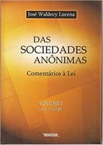 Das sociedades anonimas - comentarios a lei - vol. 1 - RENOVAR Das sociedades anonimas - comentarios a lei - vol. 1 - RENOVAR
