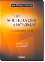 Das Sociedades Anônimas - Vol.3 - RENOVAR