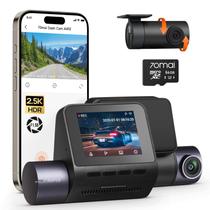 Dash Cam 70mai A410 2.5K+1080P frontal e traseira com cartão de 64 GB