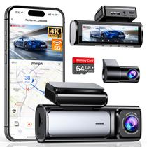Dash Cam Affver 4K frontal e traseiro 5G WiFi GPS 64GB Dash Cam Affver 4K frontal e traseiro 5G WiFi GPS 64GB