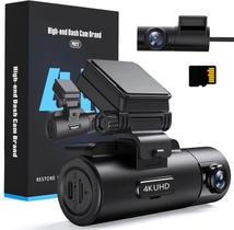 Dash Cam AIPLUGER 4K frontal e traseira 2K, Full HD para carros