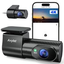 Dash Cam Avylet A4 4K/1080P WiFi frontal e traseiro com GPS Dash Cam Avylet A4 4K/1080P WiFi frontal e traseiro com GPS