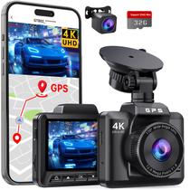 Dash Cam ecomoment GT802 4K + 1080P - Gravação Frontal e Traseira