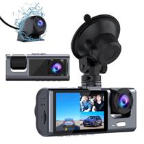 Dash Cam Galphi M2 1080P de canal triplo com visão noturna