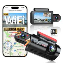 Dash Cam Juscar 2.5K+1080P Dual Frontal e Interior WiFi GPS 32GB