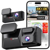 Dash Cam REDTIGER F77 4K+4K frontal e traseira com armazenamento de 128 GB Dash Cam REDTIGER F77 4K+4K frontal e traseira com armazenamento de 128 GB