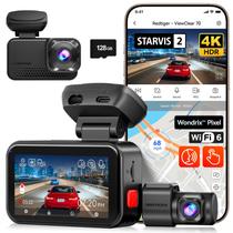 Dash Cam REDTIGER ViewClear 70 4K+2.5K frontal e traseira