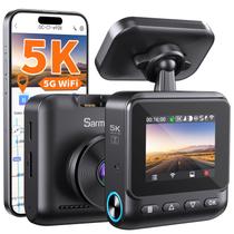 Dash Cam Sarmert C1 5K UHD 512 GB com GPS, WiFi 5G e 2 telas IPS