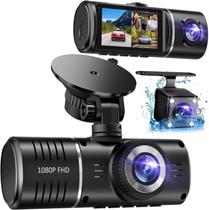 Dash Cam SUVCON de 3 canais 1080P frontal e interno com 32 GB