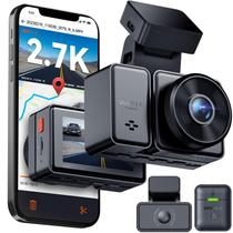 Dash Cam Vantrue E2 dianteiro e traseiro 2.7K + 2.7K para carros