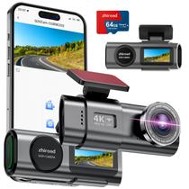 Dash Cam zhiroad 4K Front com WiFi, grande angular de 170 e SD 64G