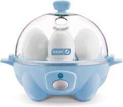 Dash Rapid Egg Cooker: 6 Egg Capacity Electric Egg Cooker for Hard Boiled Eggs, Poached Eggs, Scrambled Eggs, or Omeletes with Auto Shut Off Feature - Dream Blue