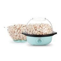 DASH SmartStore Agitando Pipoca Maker, 3QT Hot Oil Electric Popcorn Machine with Clear Bowl, 12 xícaras - Aqua